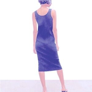 CLUB MONACO (M) Ribbed Summer Dress midi